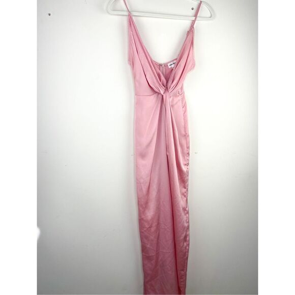 Superdown Blake High Slit Slip Maxi Dress‎ in Pink Size XXS - Picture 5 of 14